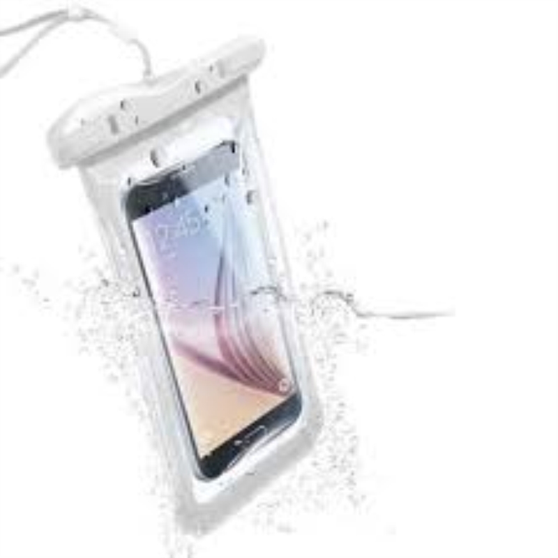 CELLULARLINE Custodia cover universale impermeabile per smartphone Cellular Line Voyager bianco